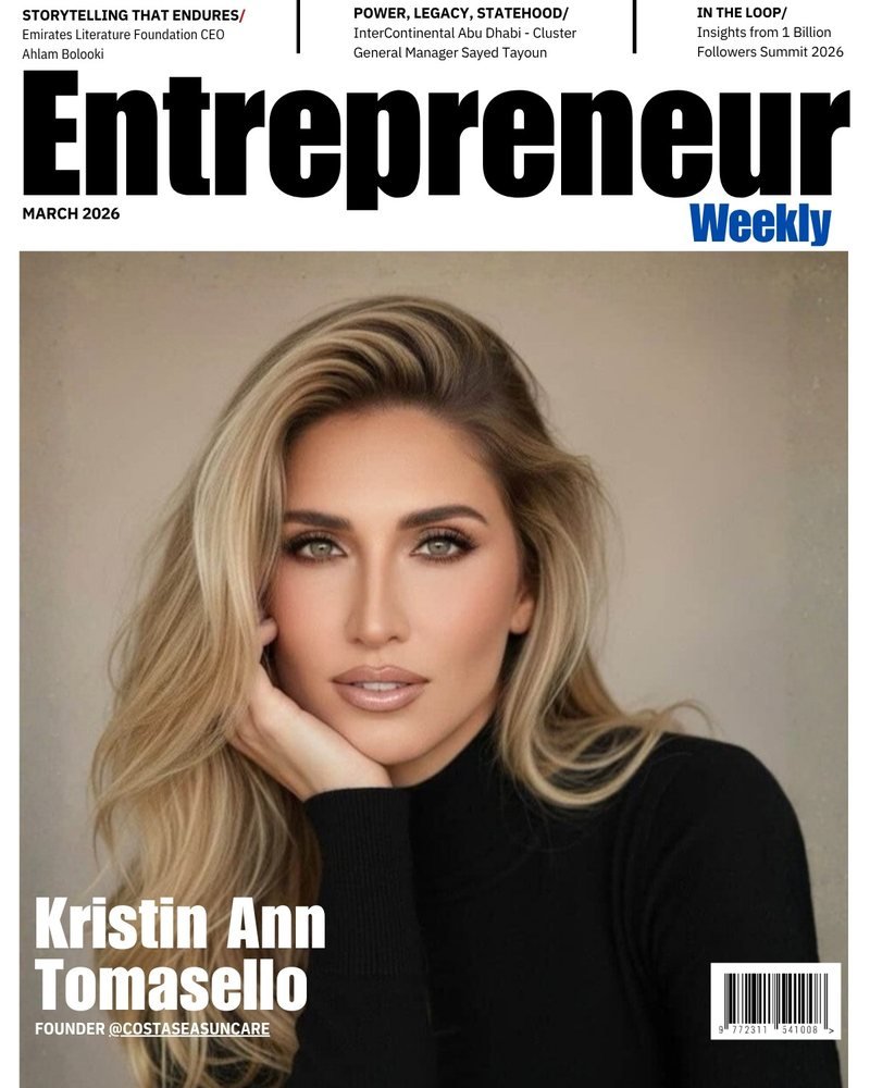 The Entrepreneurs Weekly cover: Kristin Ann Tomasello