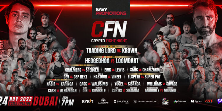 “Crypto Fight Night Set to Host Electrifying Boxing Showdown in Dubai this November”