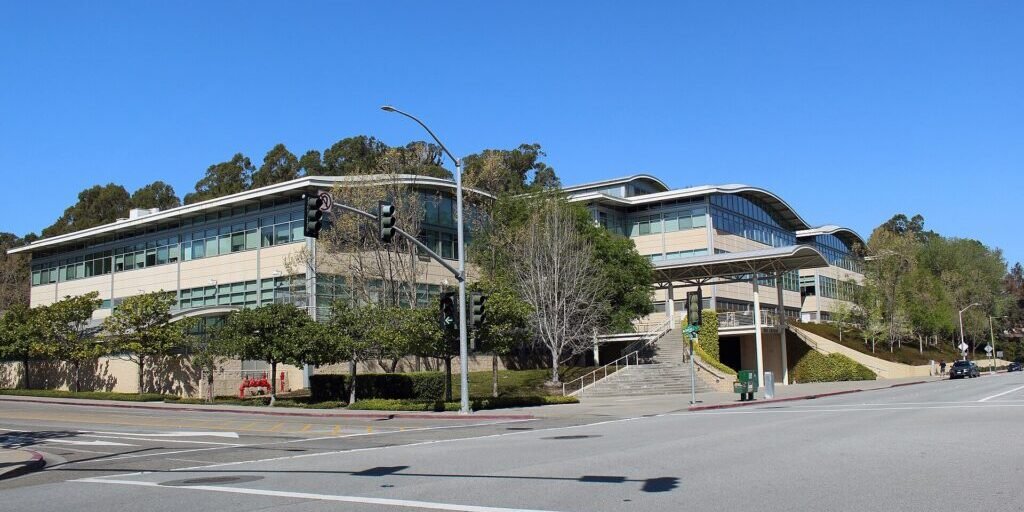Office building at 901 Cherry Avenue in San Bruno, California, that was YouTube's headquarters
